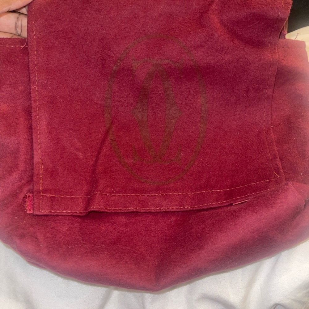 Cartier VTG Authentic Must de Cartier Bordeaux Leather Crossbody Bag w/Dustbag - Picture 16 of 17